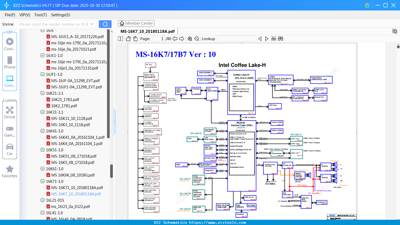 Laptop MSI MS-16K7_10_20180118A